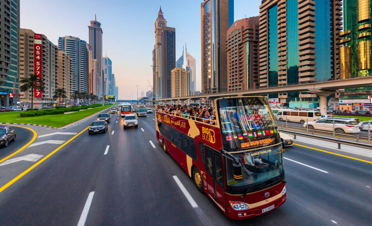 Big Bus Dubai: 1/2/5 Days Hop-On-Hop-Off Tour Ticket