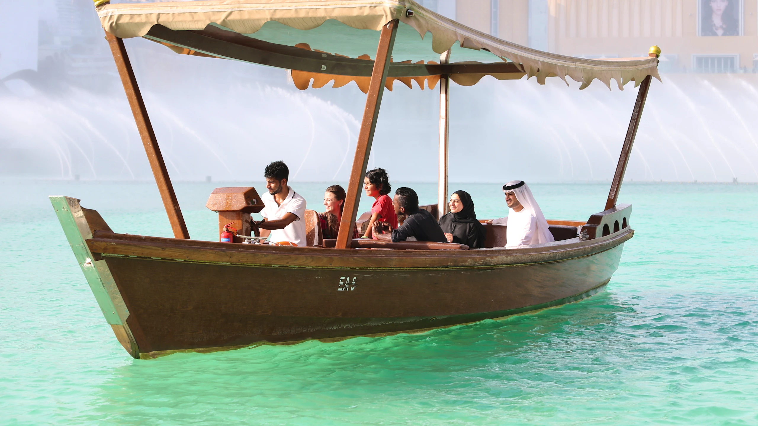 The Dubai Fountain Show and Lake Ride