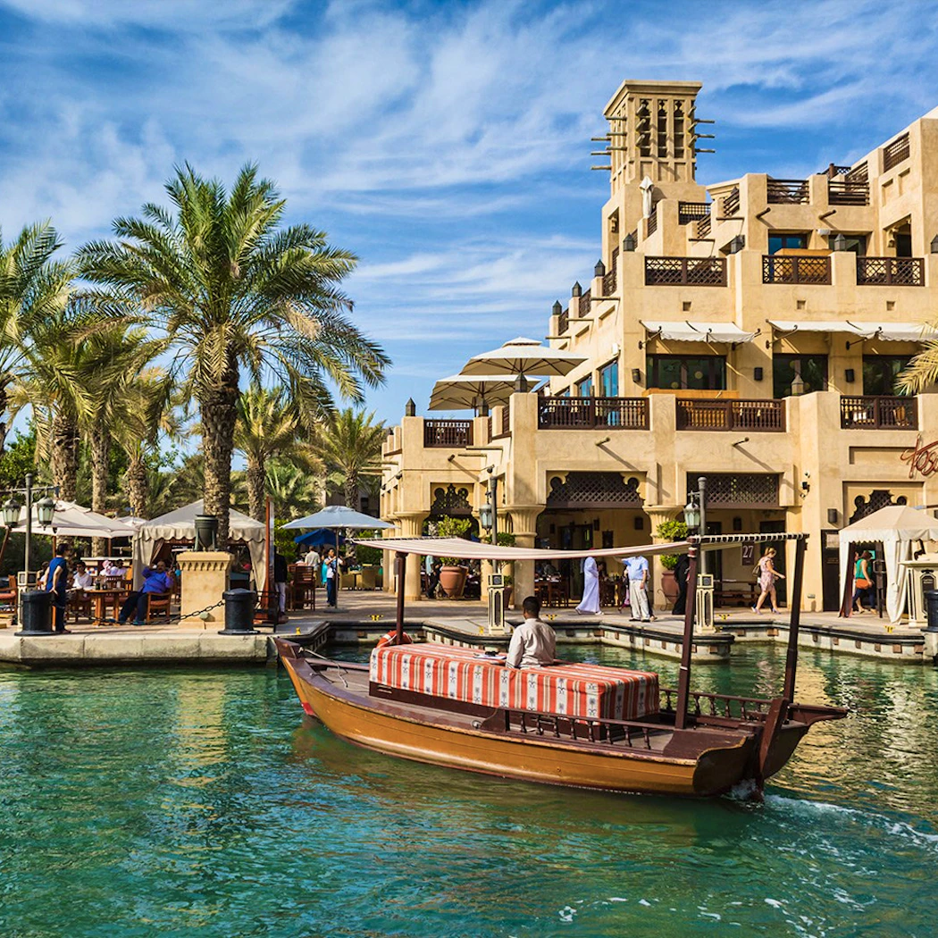 Abra Ride in the Dubai Water Canal 
