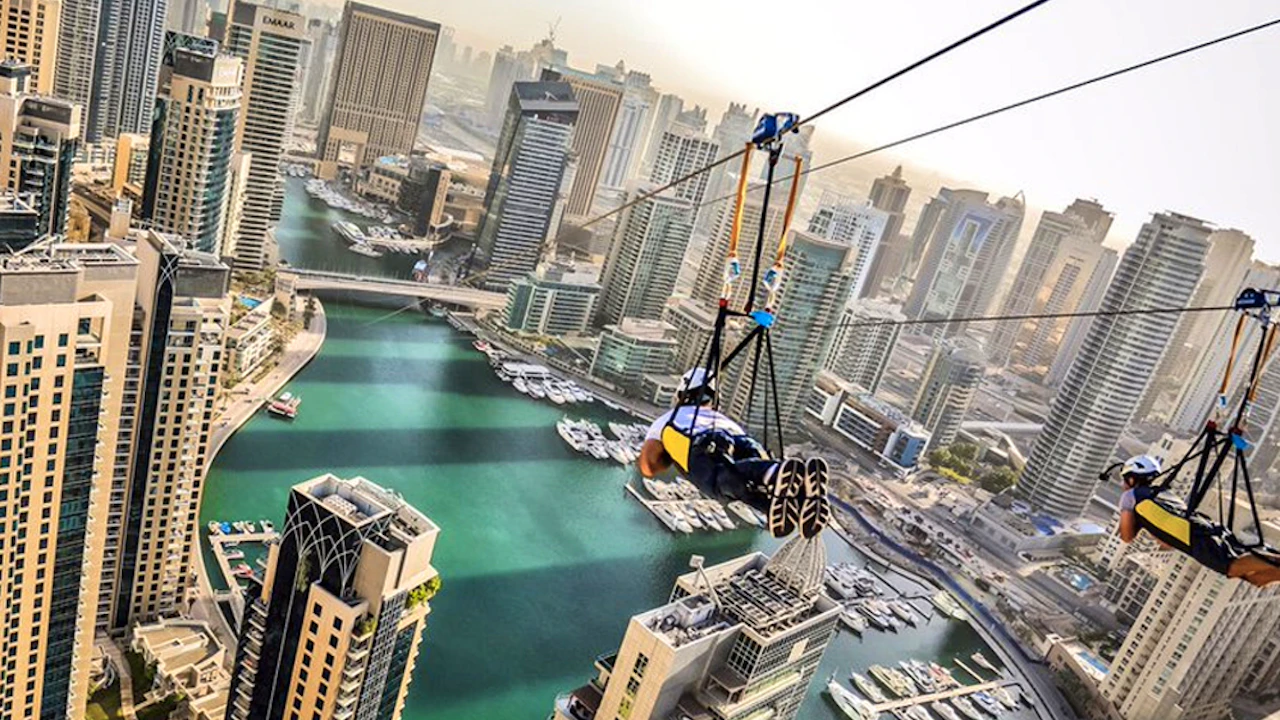 XLine Zipline Dubai Marina 