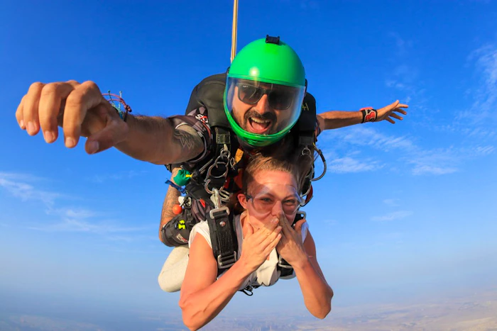 Skydive Dubai - Tandem Skydive at Palm Drop Zone  Ticket