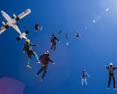 Skydive Dubai - Tandem Skydive at Palm Drop Zone 