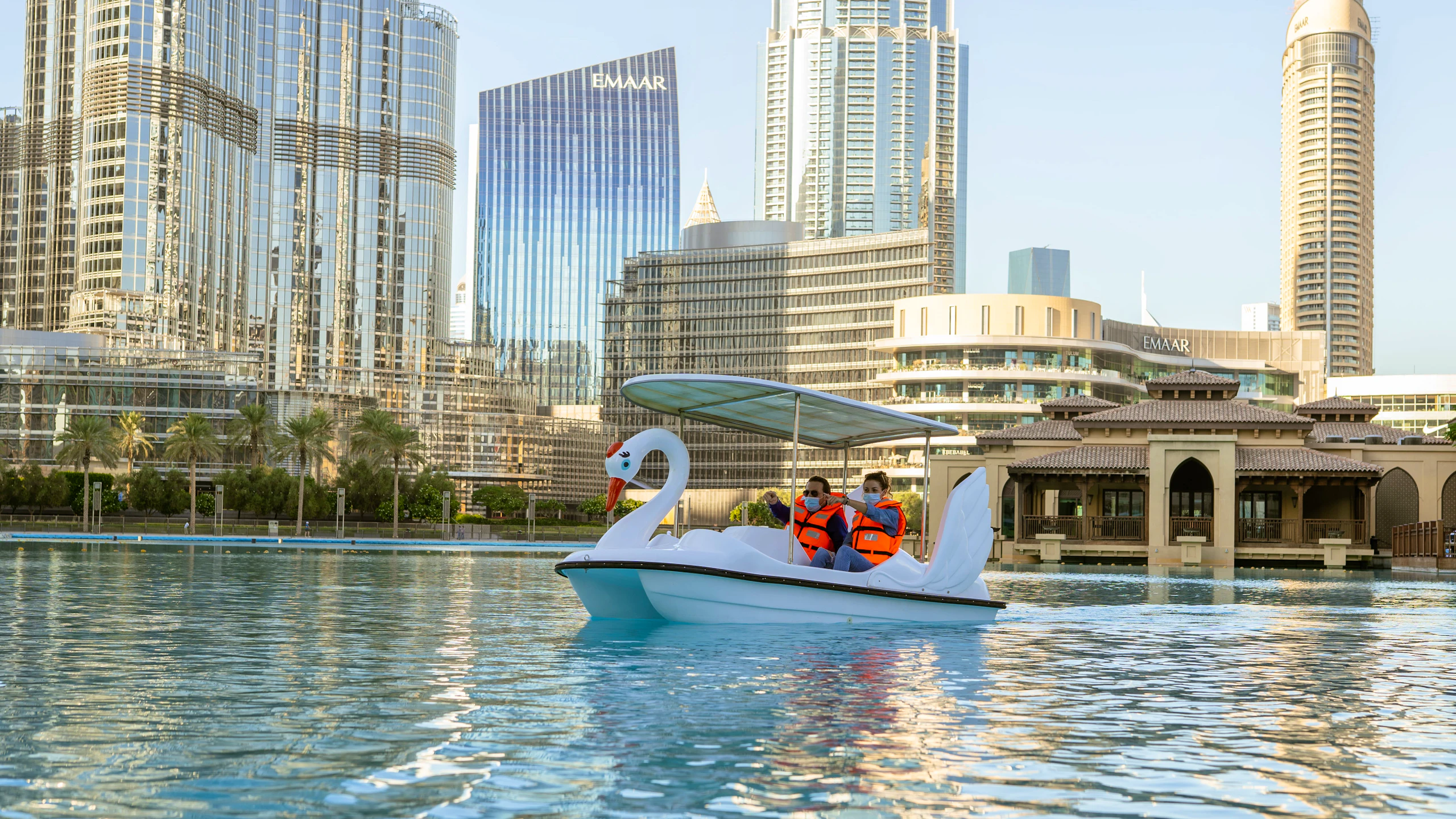 Dubai Fountain Pedal Swan Boats Discount