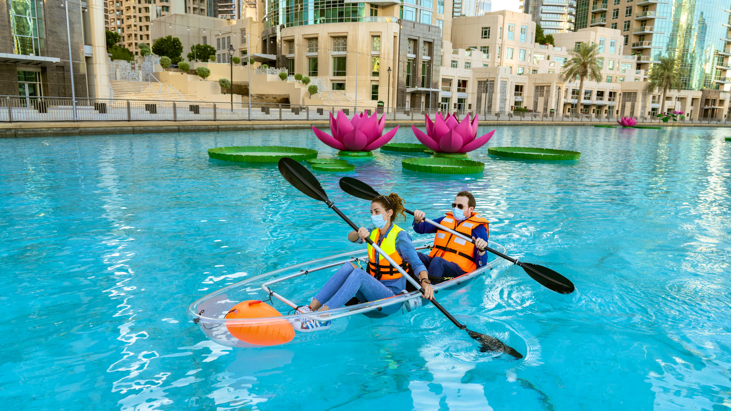 Dubai Fountain Kayaking Adventure Location