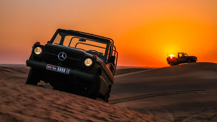 Evening Desert Safari in G Class with Al Marmoom Bedouin Experience