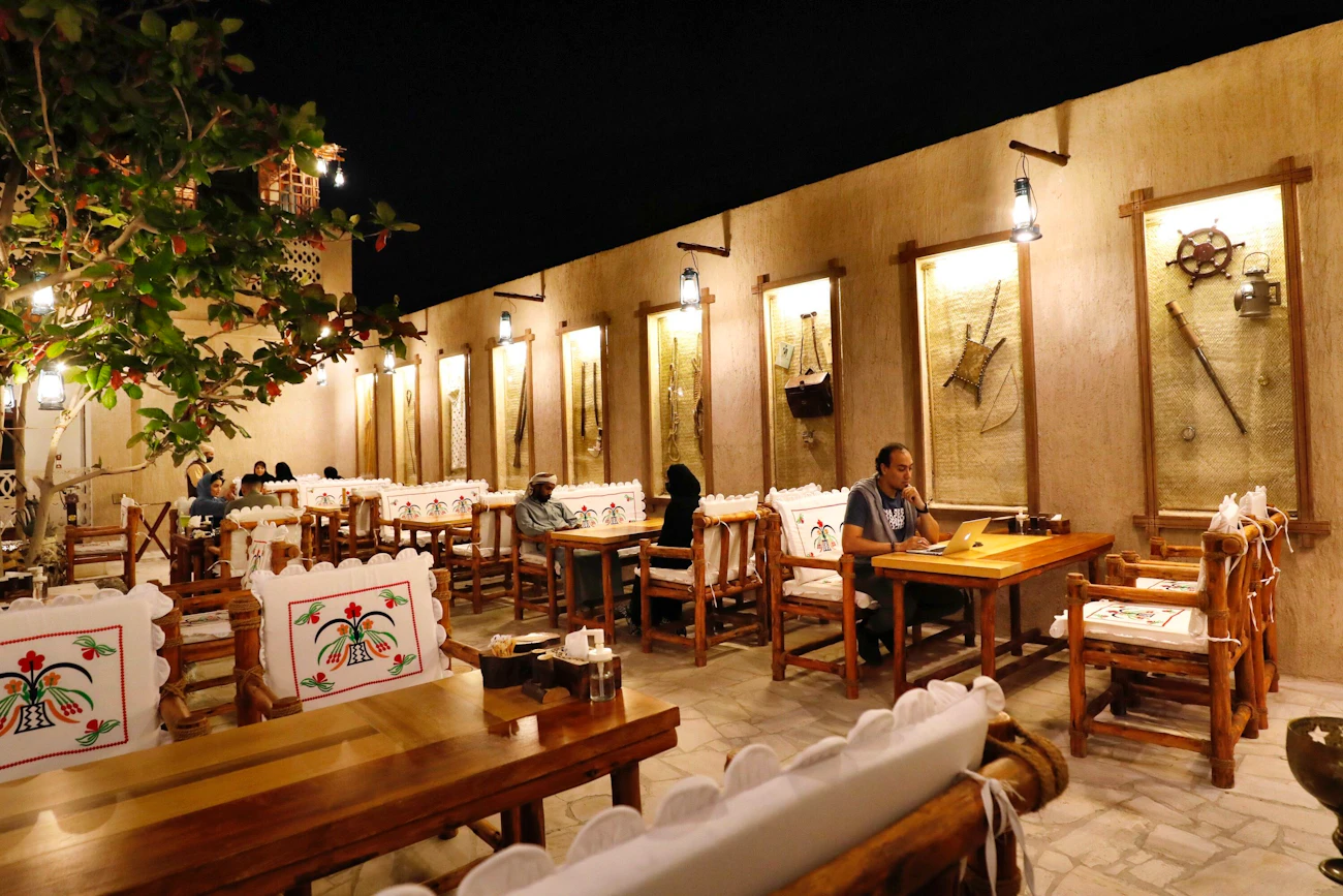 Ethnic Emirati Cuisine at Al Khayma Heritage Restaurant Location